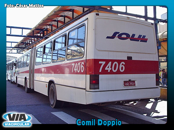 Comil Doppio (Svelto na versão articulada - 1ª versão de traseira 1995-1996)